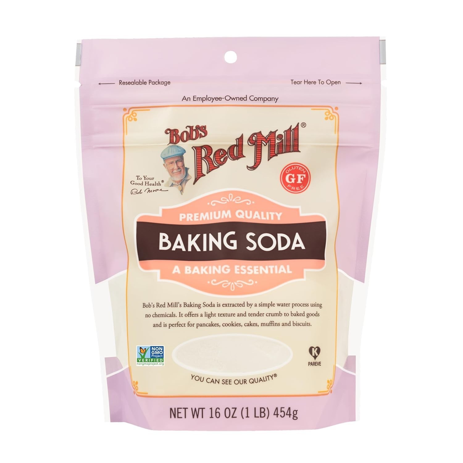 Baking Soda – 1 Pound Pack of 4, Non GMO, Gluten Free, , Kosher, Paleo Friendly