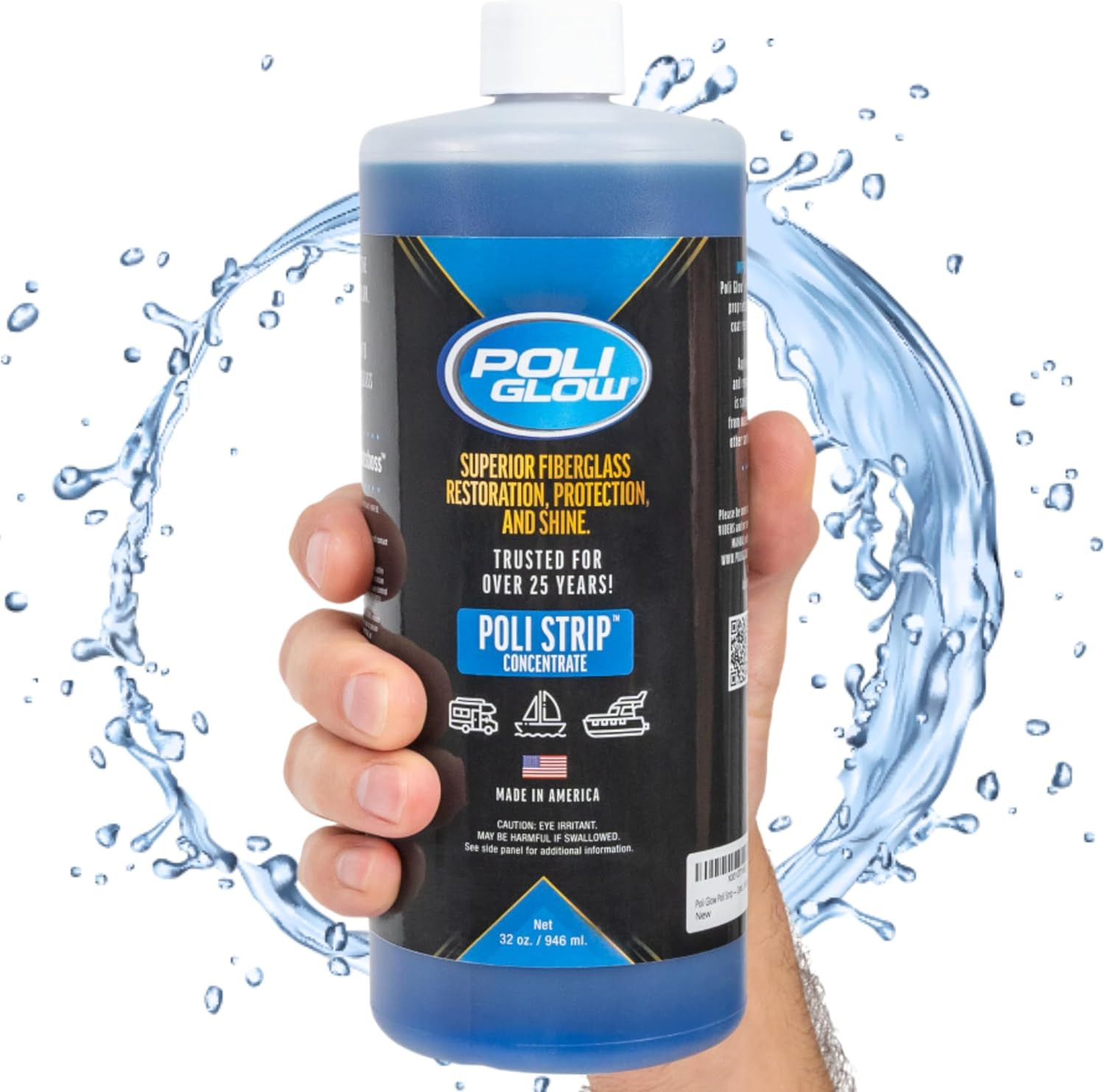 Poli Glow Proprietary Formula Poli Strip® Concentrated Boat and RV Stripper & De