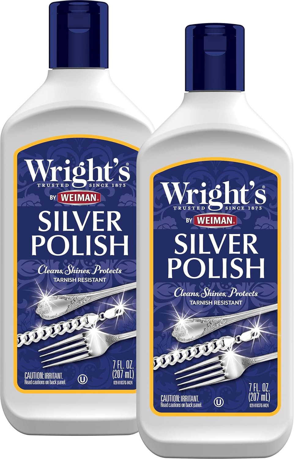 Silver Cleaner and Polish – 7 Ounce (2 Pack) Ammonia-Free – Use on Silver, Jewel