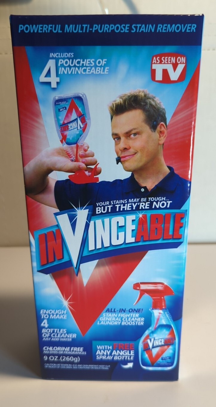 InVinceable All In One Cleaner Stain Fighter Laundry – As Seen on TV Invincible