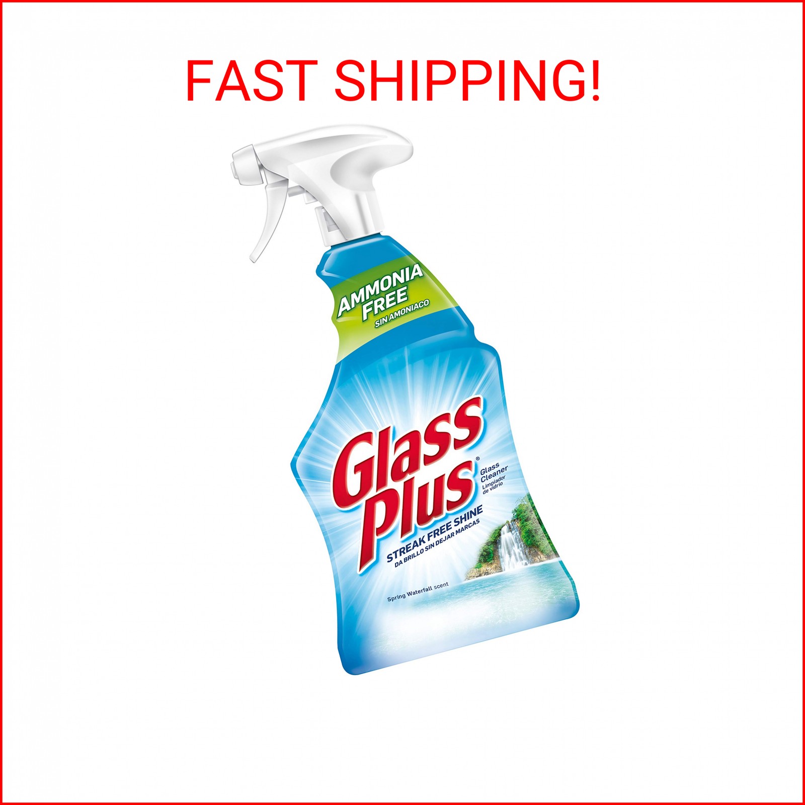 Glass Plus Glass Cleaner, 32 Fl Oz Bottle, Multi-Surface Glass Cleaner