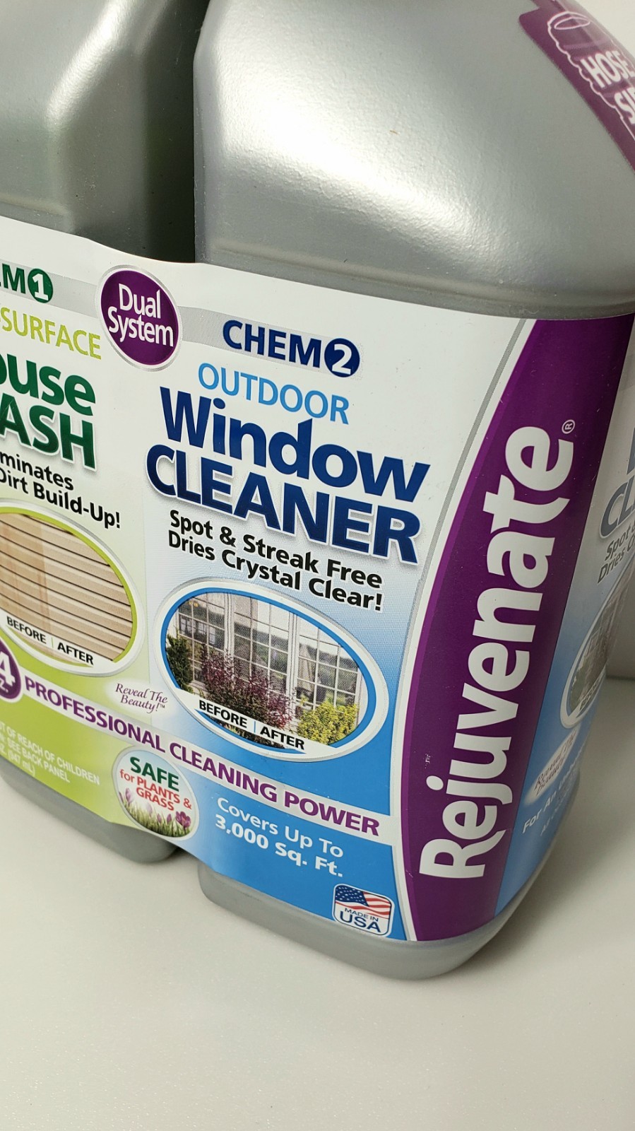 Rejuvenate House Wash 64oz Cleaner Kit Multisurface Outdoor Proffessional U.S.A.