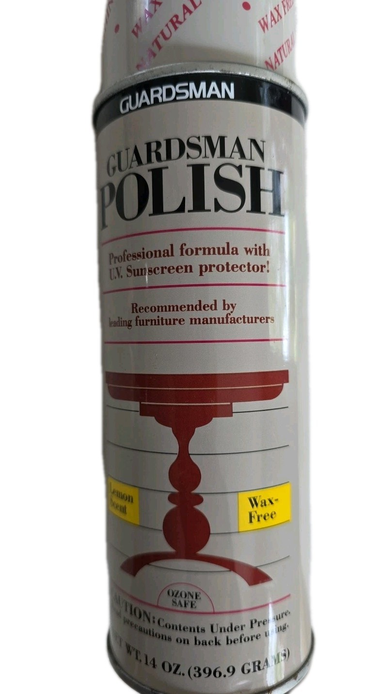 Guardsman Furniture Polish Professional Formula W/UV Sunscreen Wax Free Lemon