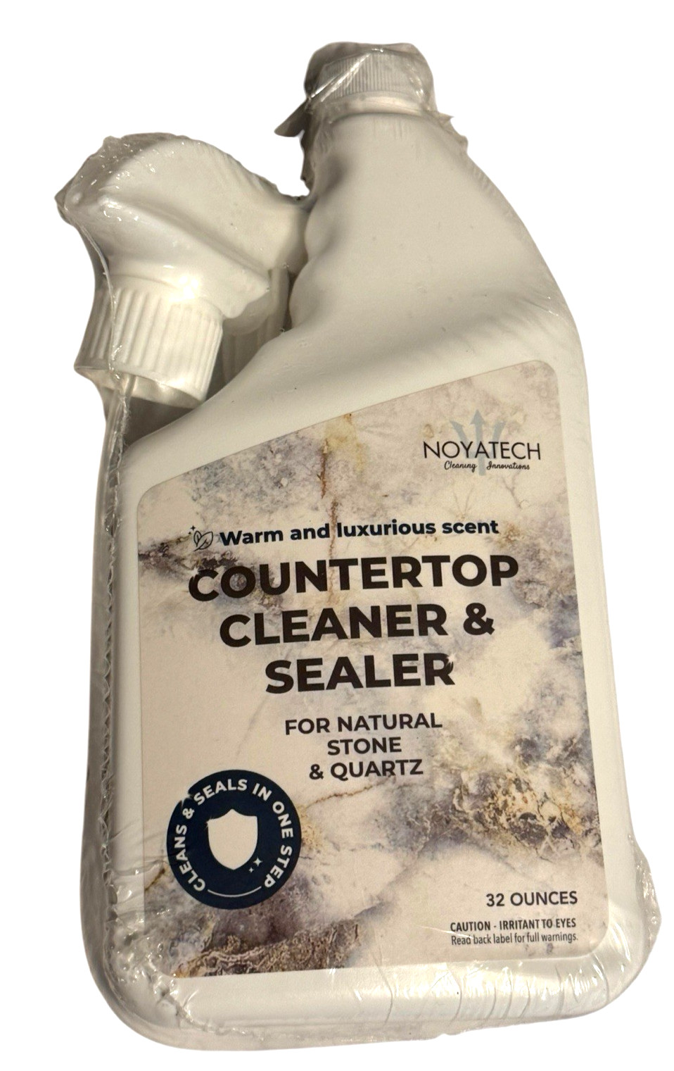 NOYATECH Countertop Cleaner & Sealer Spray for Granite, Marble & Quartz – 32 oz
