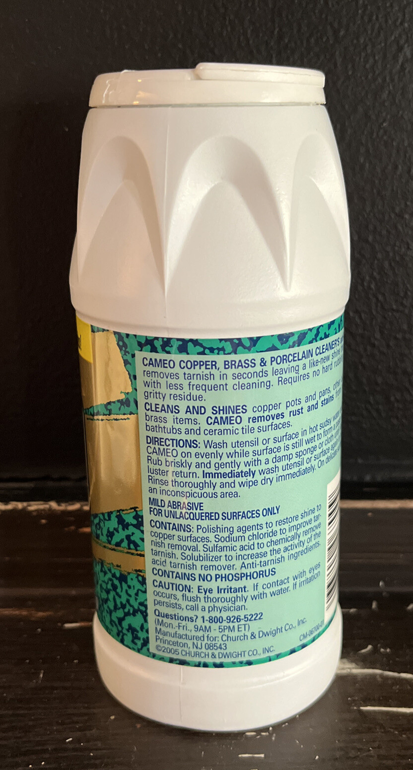 Cameo Original Formula Copper Brass Porcelain Powder Cleaner Church Dwight