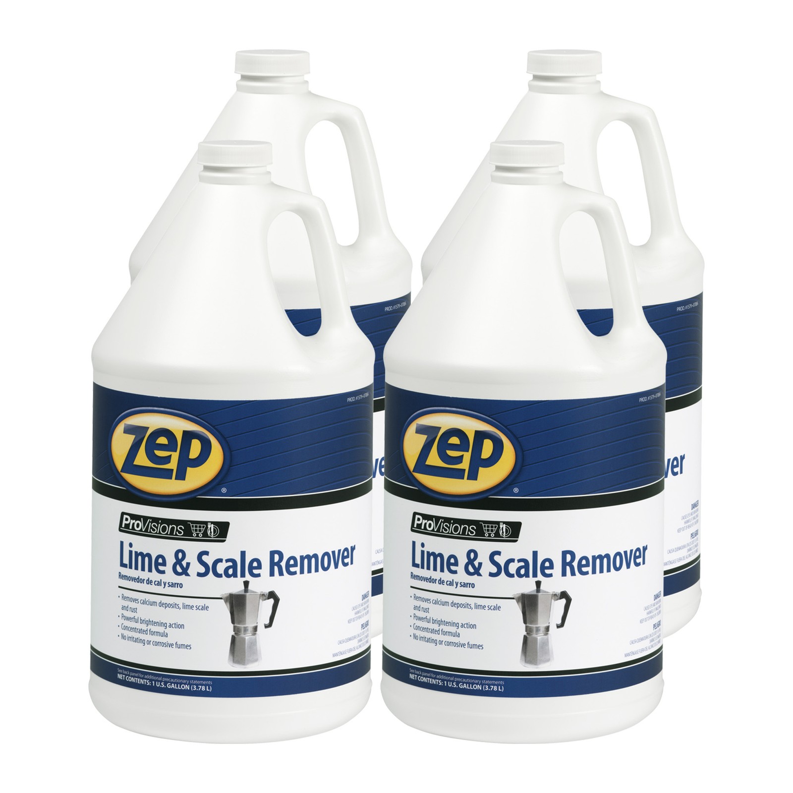 Zep ProVisions Lime and Scale Remover – 1 Gal (Case of 4) – 157924 – Removes
