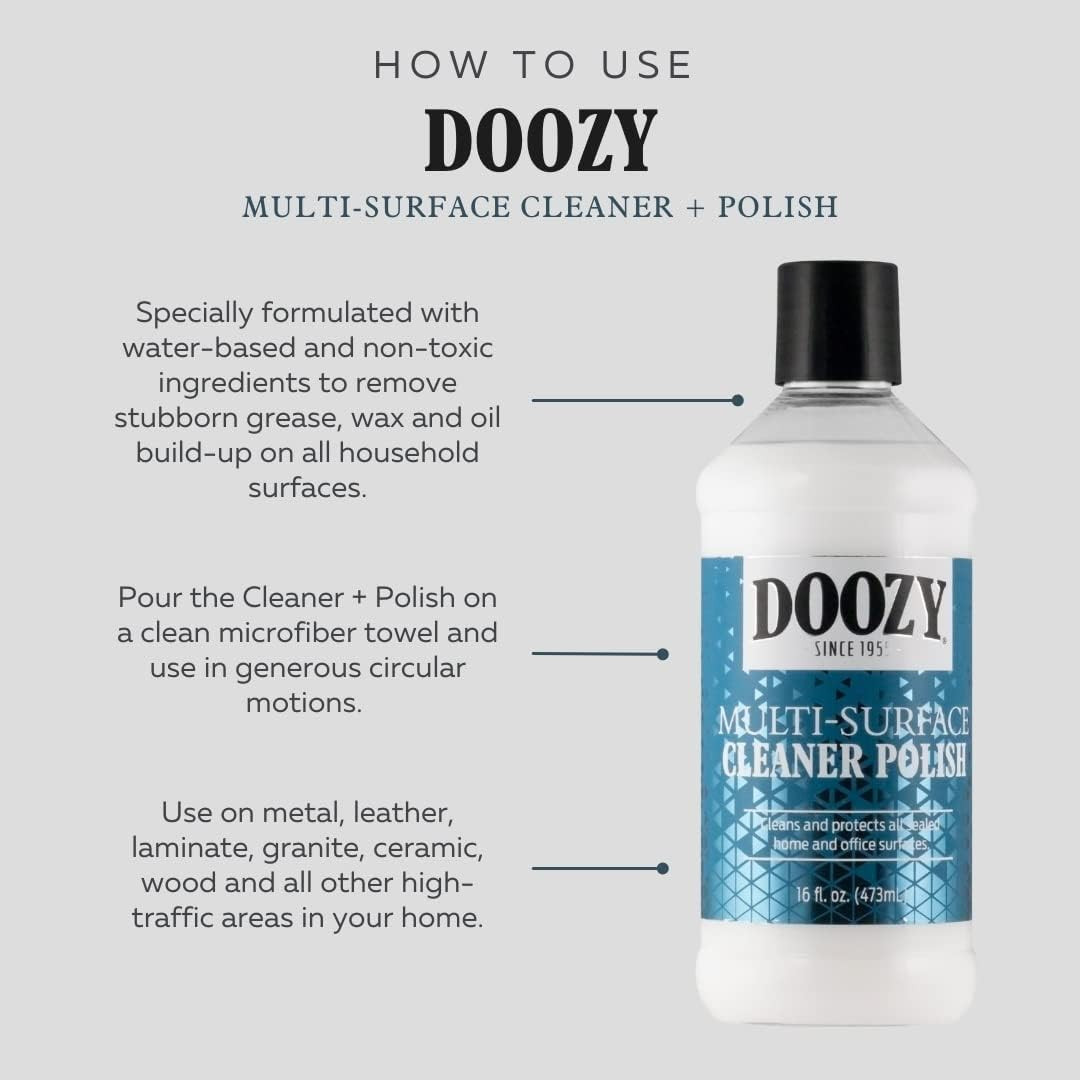 16 Oz Multi-Surface Cleaner Polish for All Furniture, Wood, Glass, Plastic, Meta