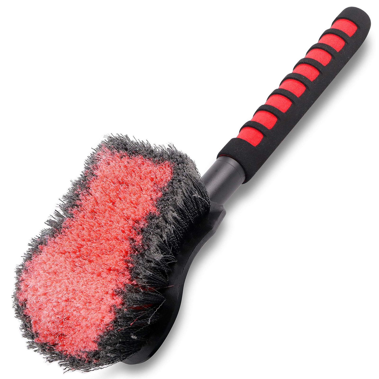 Long Handle Wheel Tire Body Brush, 17.5” Car Wash Brush for Easy Scrubbing, D…