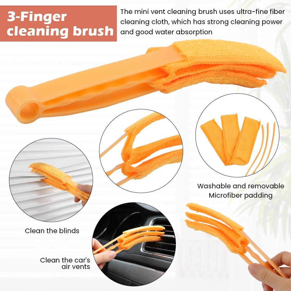 Window Blind Cleaning Set – 5 Washable Dusting Tools for Home & Office