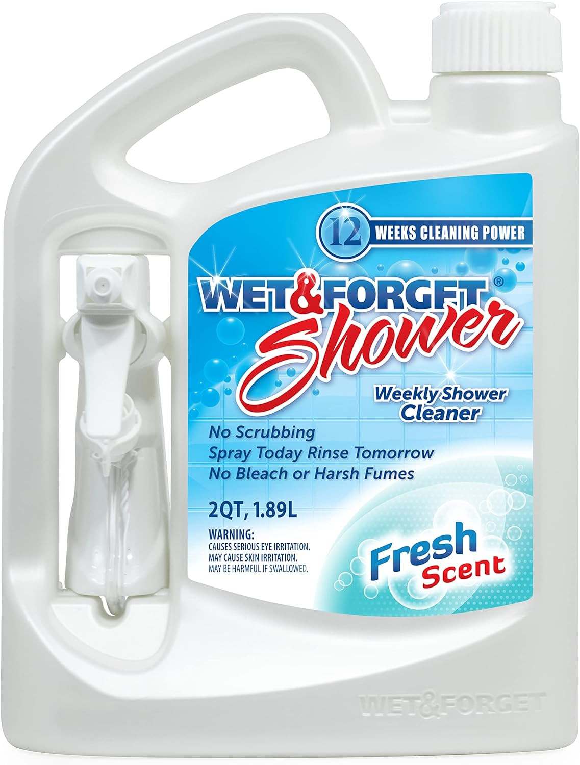 Shower Cleaner Spray, Multi-Surface, 64 Fluid Ounces, 1 Pack, Weekly Application