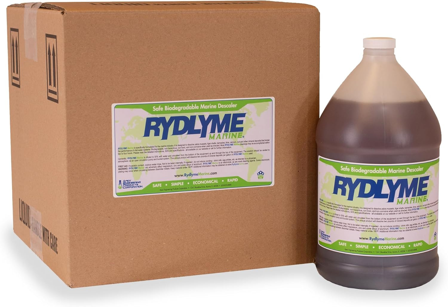 RYDLYME Marine Biodegradable Descaler (4, Gallon Bottle)