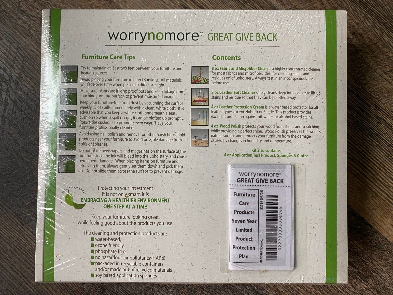 Worrynomore Leather Microfiber Wood Furniture Care Cleaner Kit_FREE SHIPPING