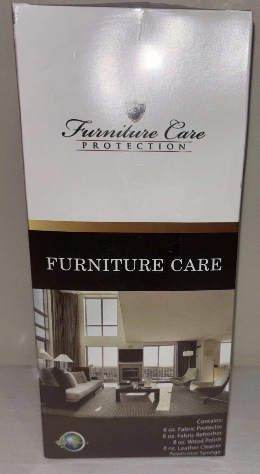 New! FURNITURE CARE PROTECTION Set of Leather Fabric & Wood Cleaner ECO-FRIENDLY
