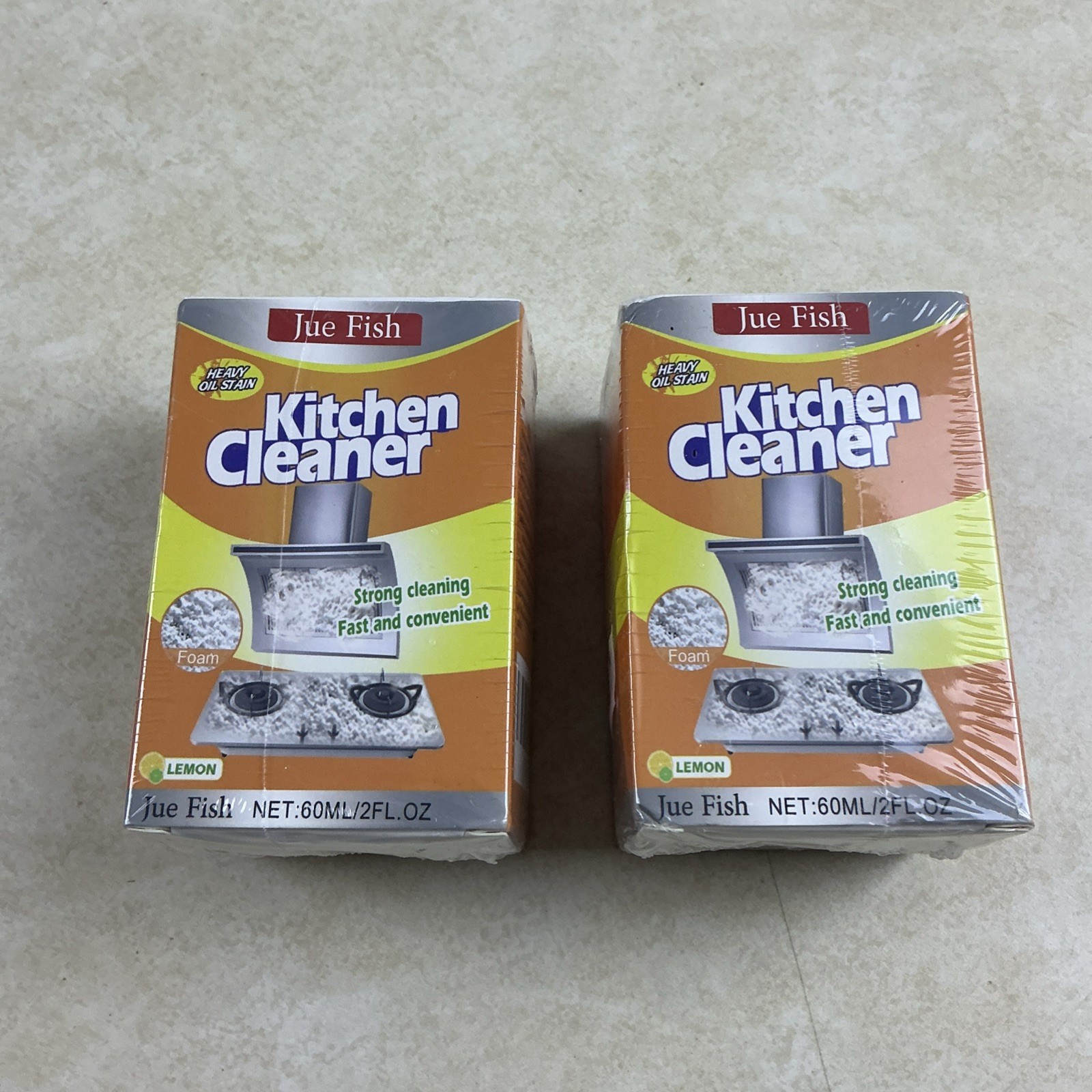 Jakehoe Clean Kitchen Oil Stains Spray, Kitchen Heavy Oil Cleaning 120ml (2pcs)