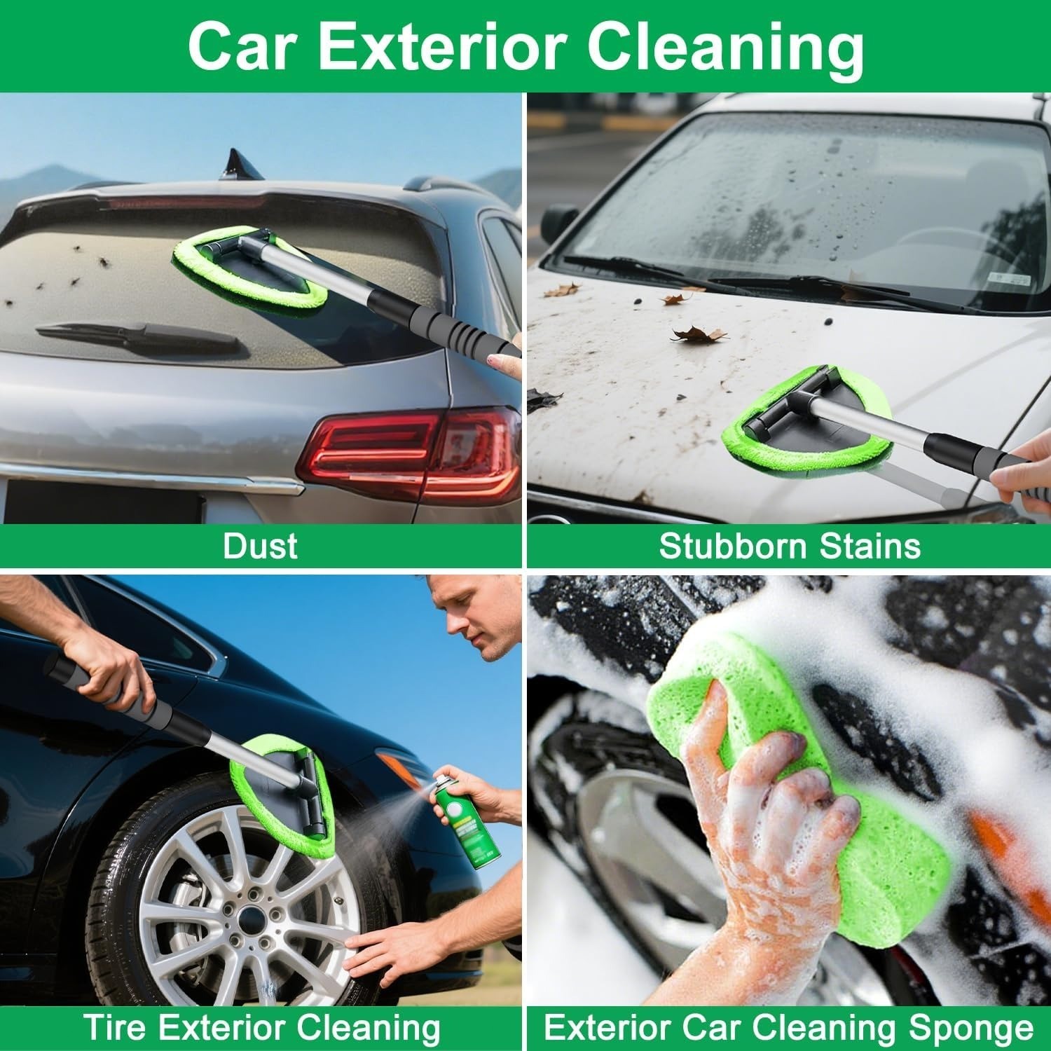 7pcs Windshield Cleaning Tool Kit Car Window Glass Wiper Cleaner Brush Reusable