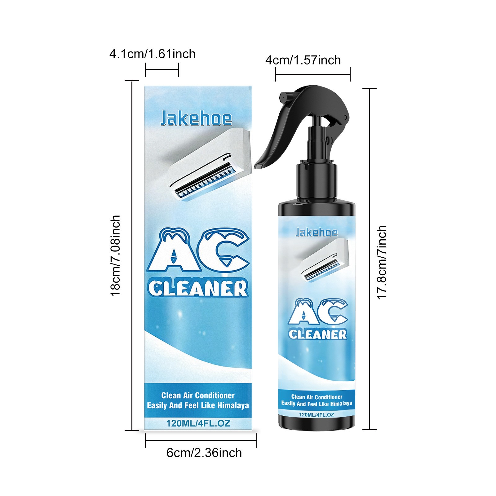 Air Conditioner Cleaner Spray – Grease & Dust Remover for AC Coils & Filters