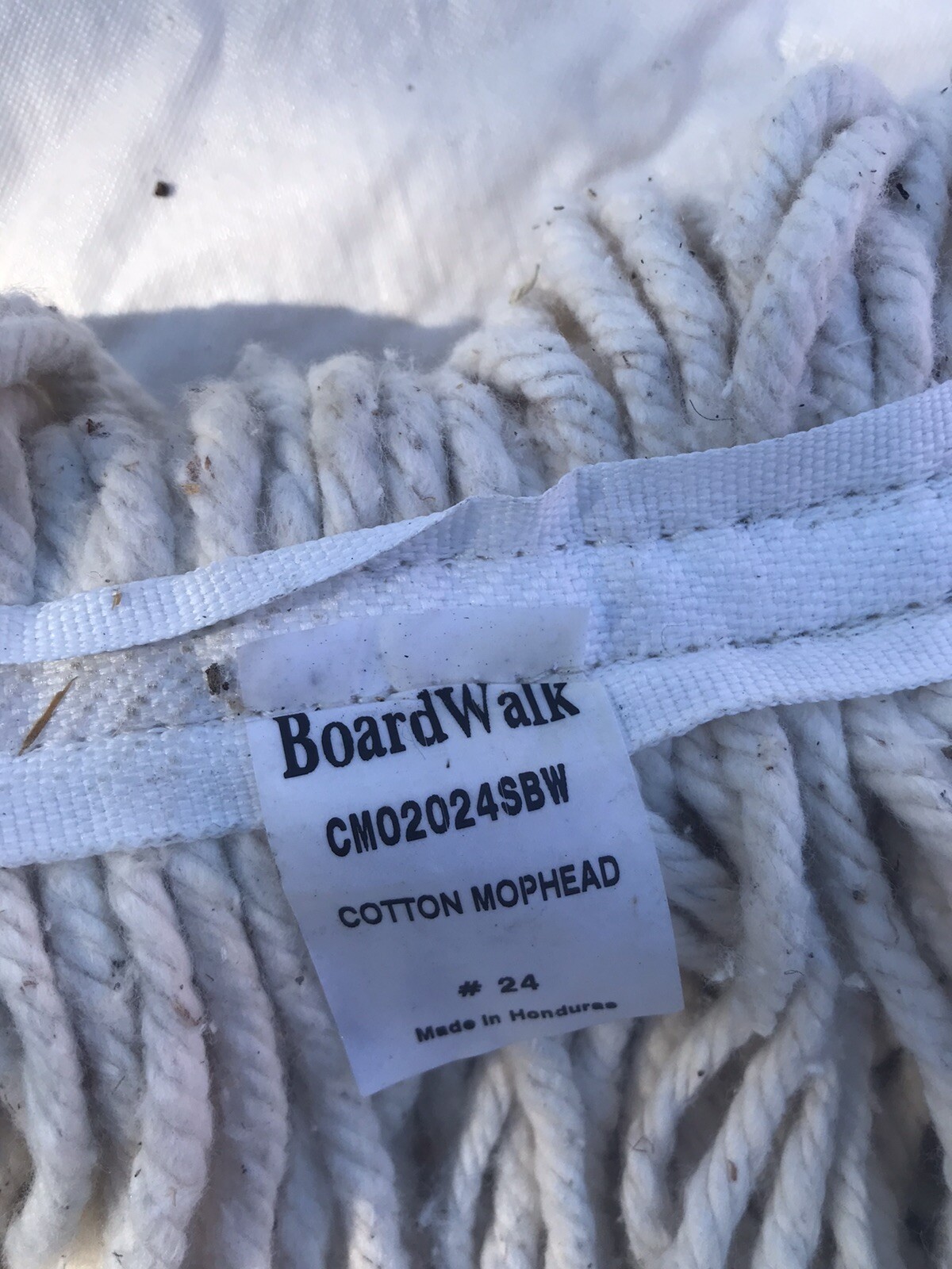 Boardwalk Cut-End Wet Cotton Mop Head No. 32 & No. 24 White 2 Lot New