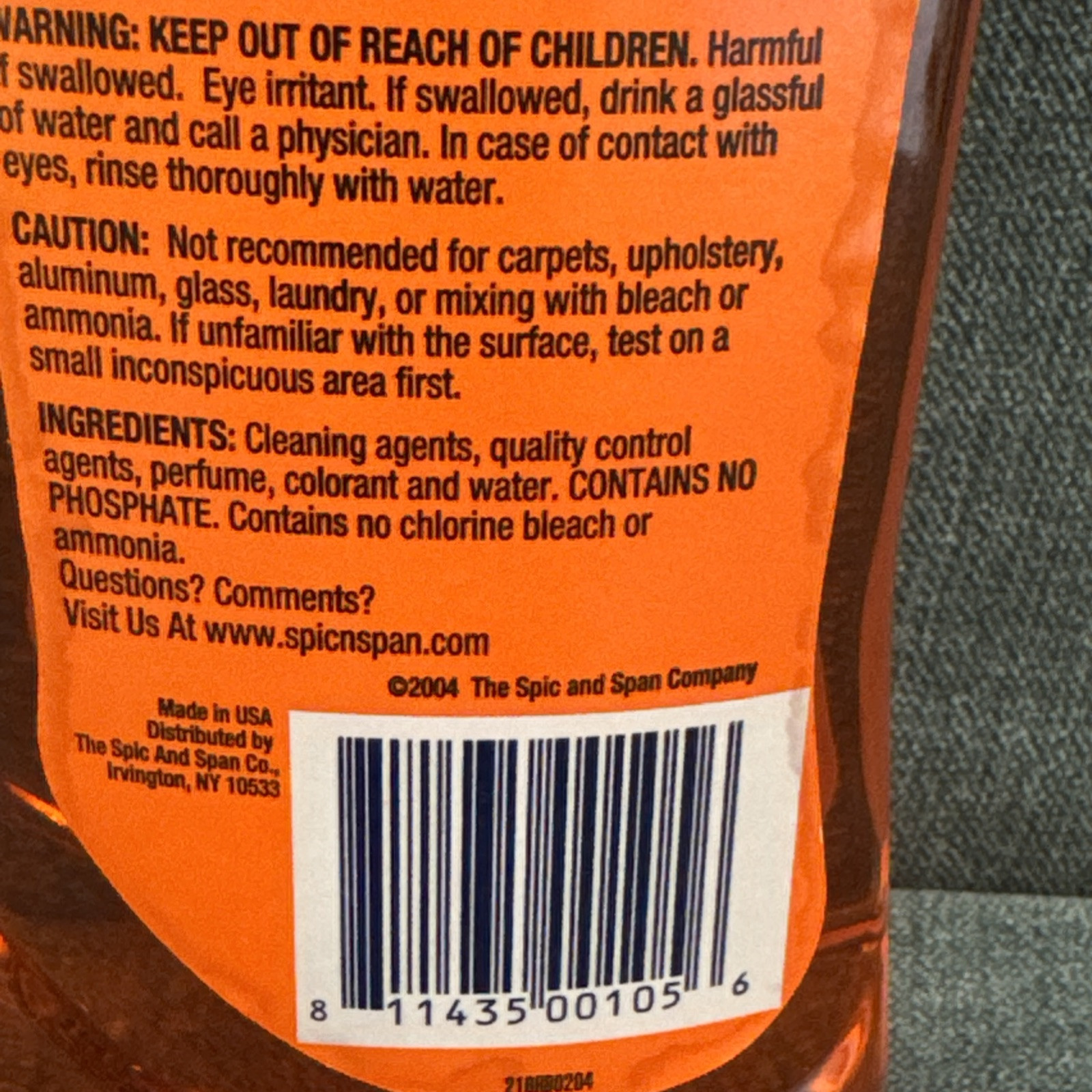 14.3 Oz Spic And Span Multi-Surface Cleaner SUN FRESH Discontinued