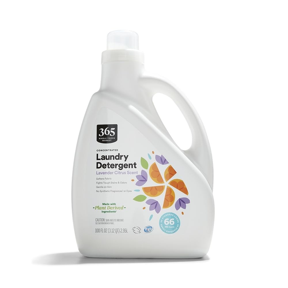 365 By WFM, Concentrated Laundry Detergent, 66 He Loads, 100 Fl Oz – 1 Count