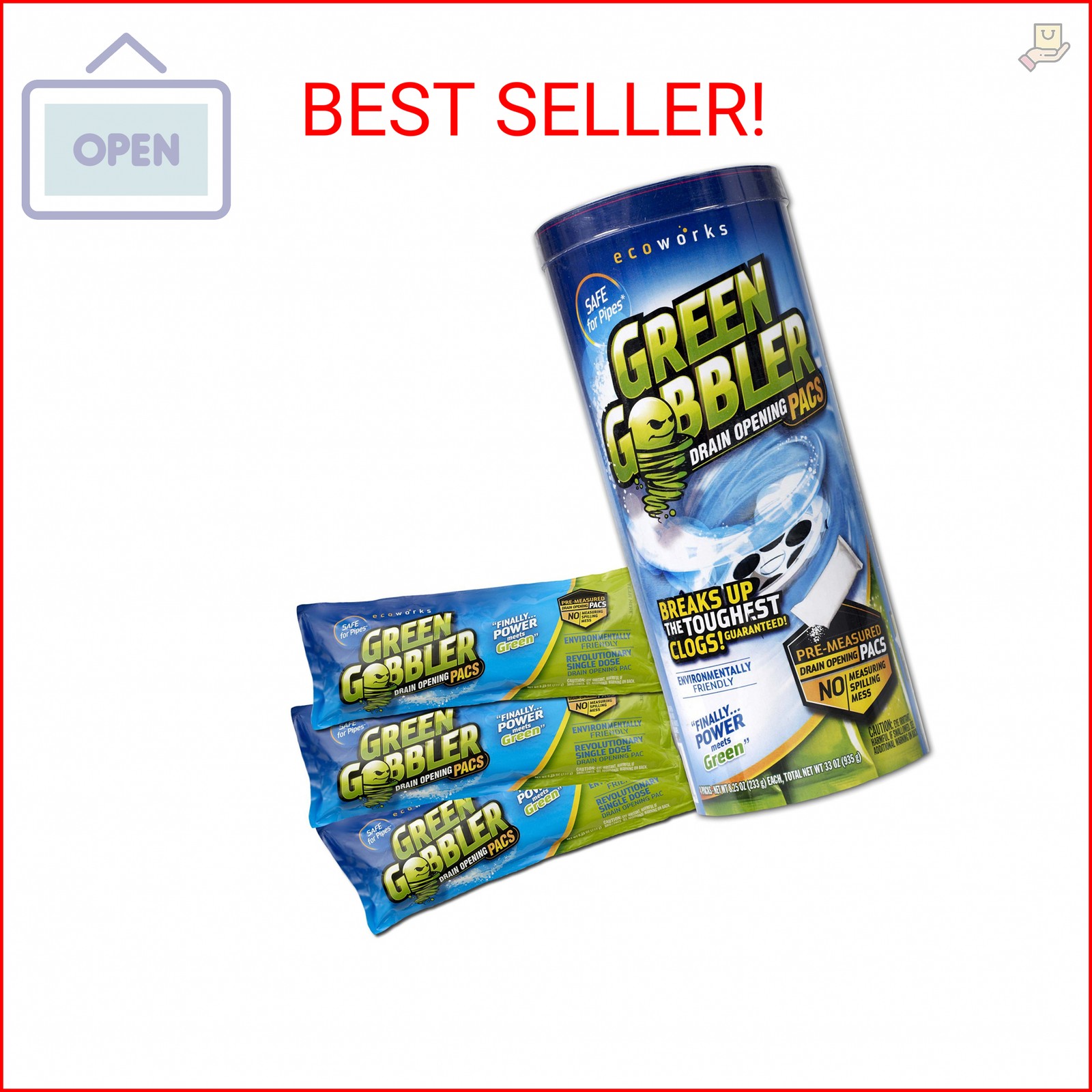 ECOCLEAN SOLUTIONS GGDC3SEMR Gobbler Breaks Up The Toughest Blogs, 1 Count (Pack