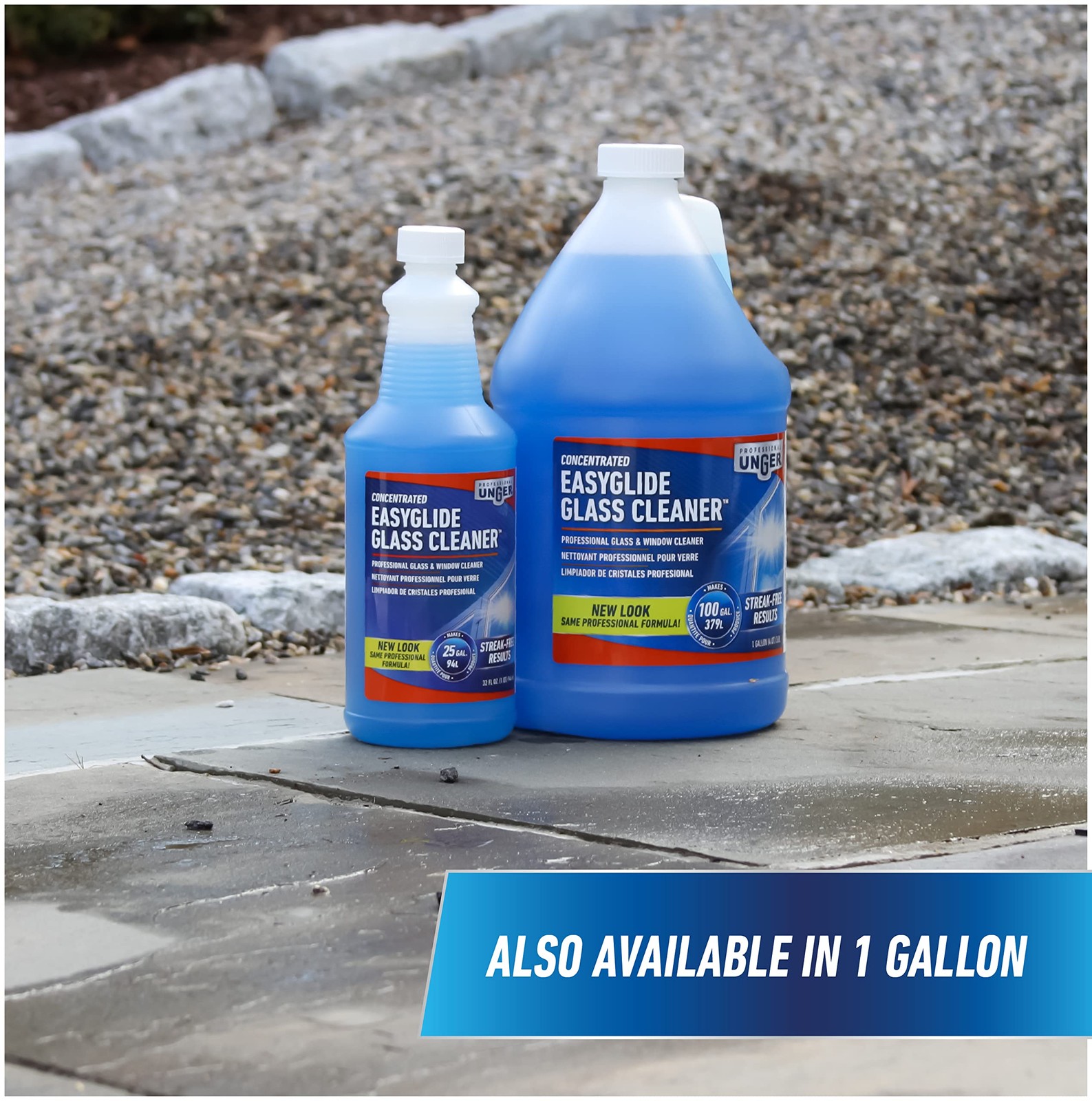 Professional Streak-Free EasyGlide Glass Cleaner Concentrate Windshields
