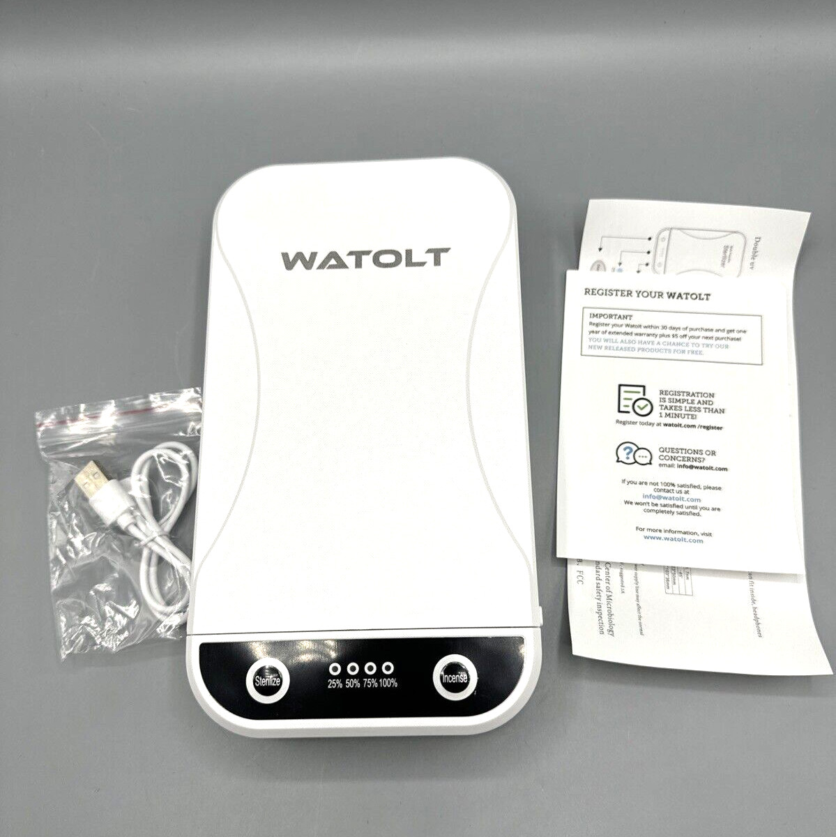 UV LIGHT Sanitizing Box Sterilizer Cleaner For Smartphone Jewelry phones