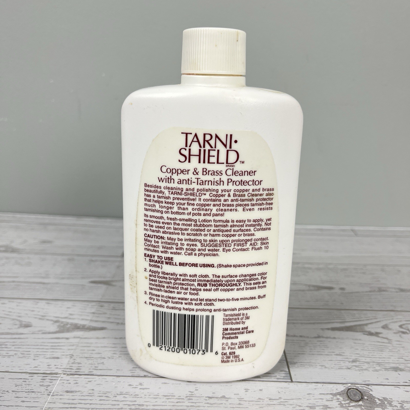 3M Tarni-Shield Copper & Brass Cleaner 10oz 70% Full Discontinued 1992 USED