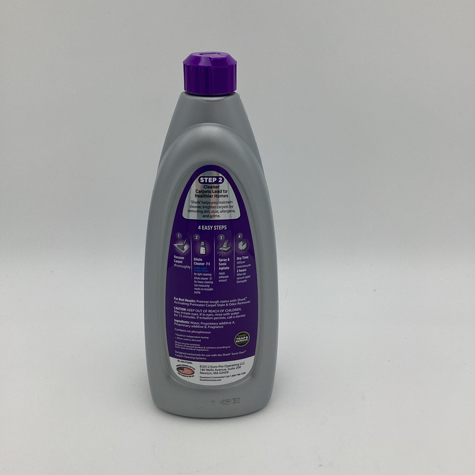 Shark Low Moisture No Rinse Carpet Shampoo English Lavender 28 fl oz Brand New