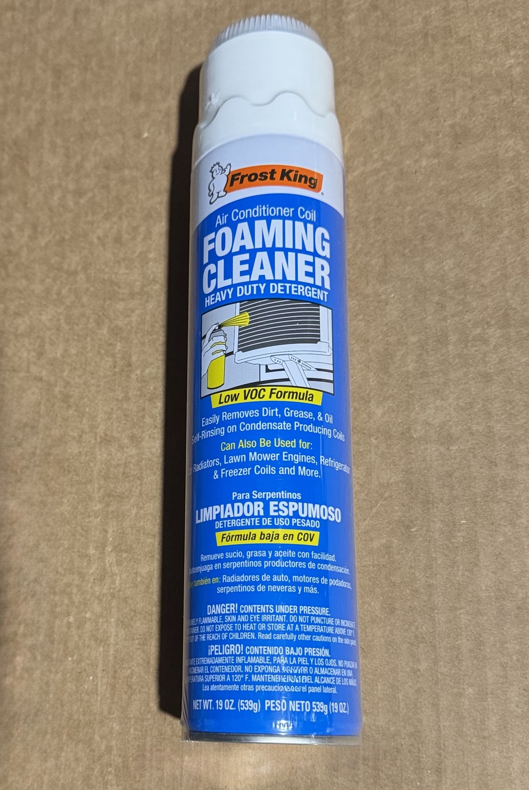 Frost King AC Foaming Coil Cleaner with Scrubber 19oz