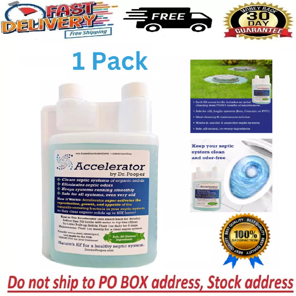 Dr. Pooper Accelerator Septic Tank Treatment – Environment-Friendly Septic Sy…