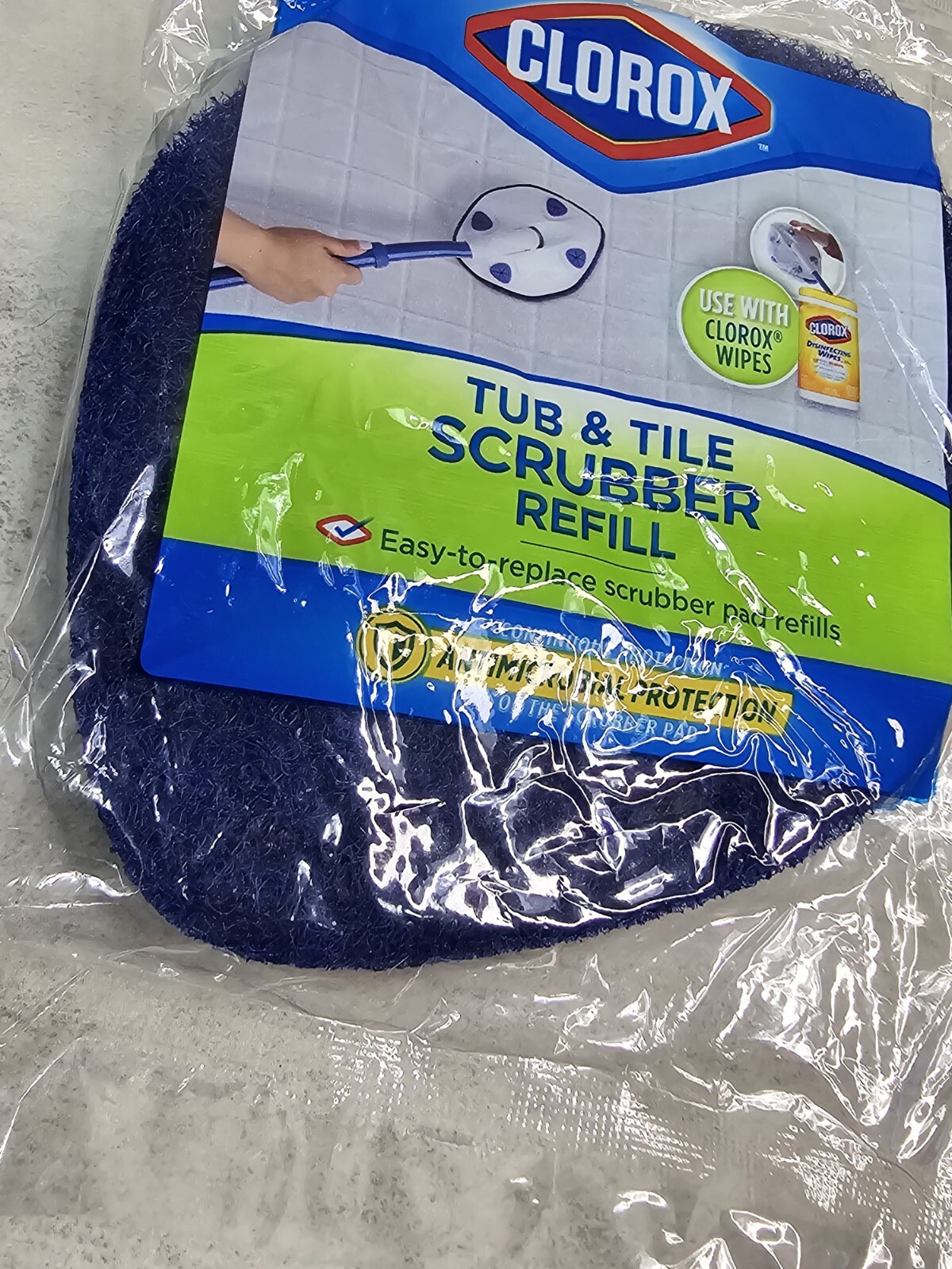 Clorox Tub Tile Scrubber Refill Blue Cleaning Scrub Replacement New