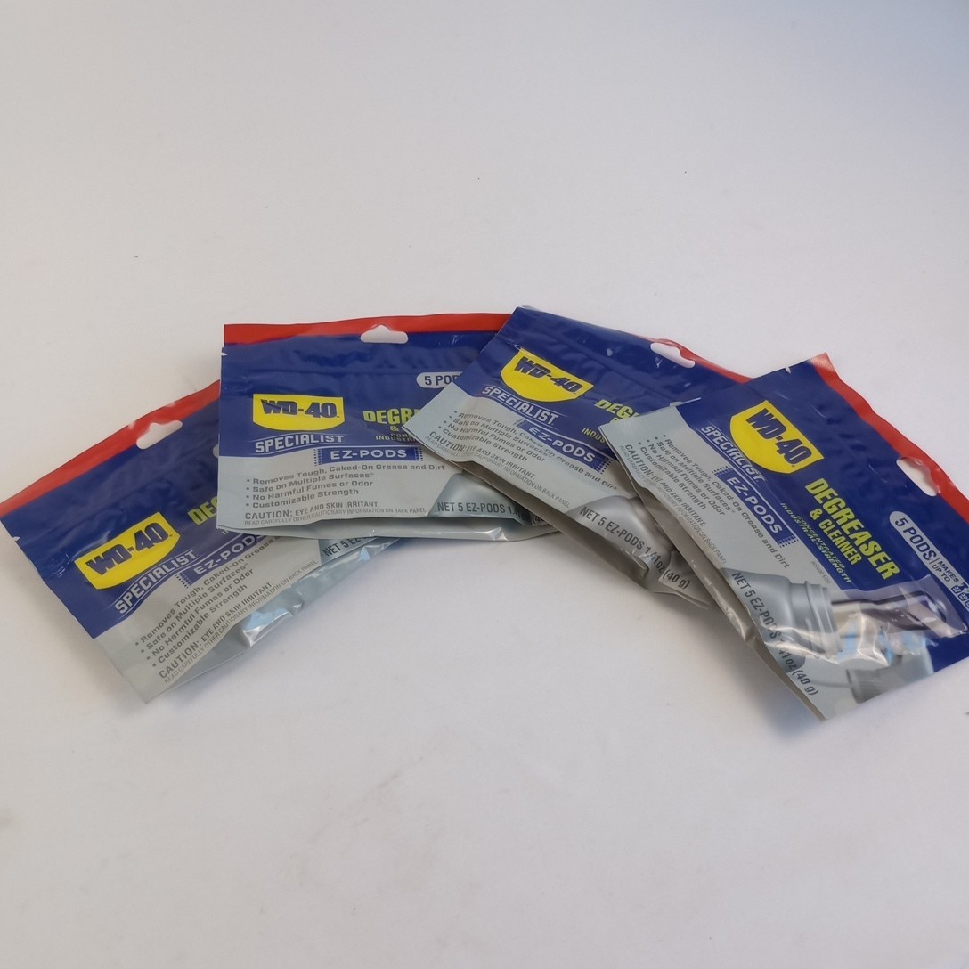 WD 40 Degreaser Cleaner EZ PODS Multi Surface Cleaning Pack of 5 (X4 Pack)