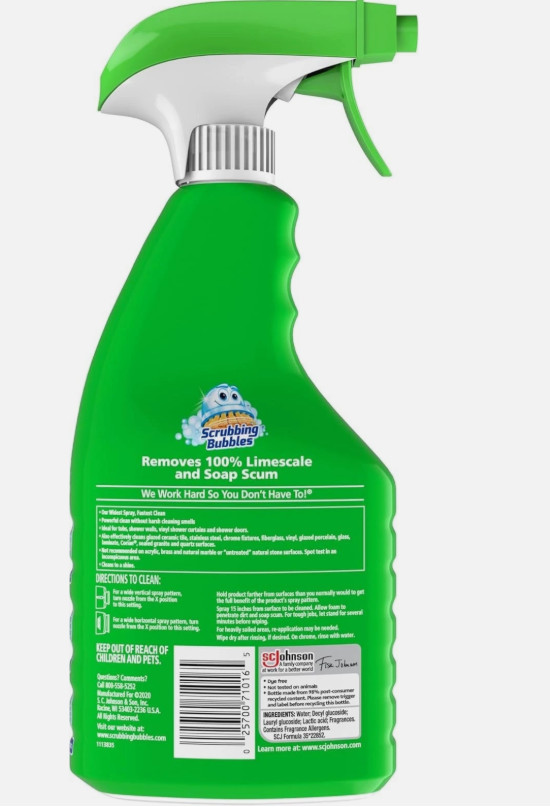 2 Pack-Scrubbing Bubbles Shower Foamer Rainshower Bathroom Cleaner-32oz