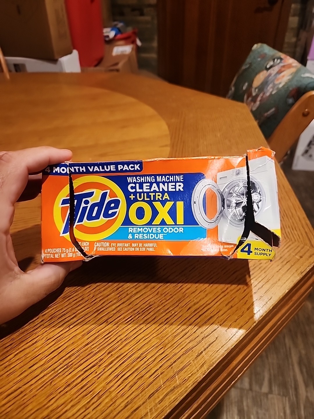 Tide Washing Machine Cleaner with Oxi Powder, Odor Eliminator and Washer Residue