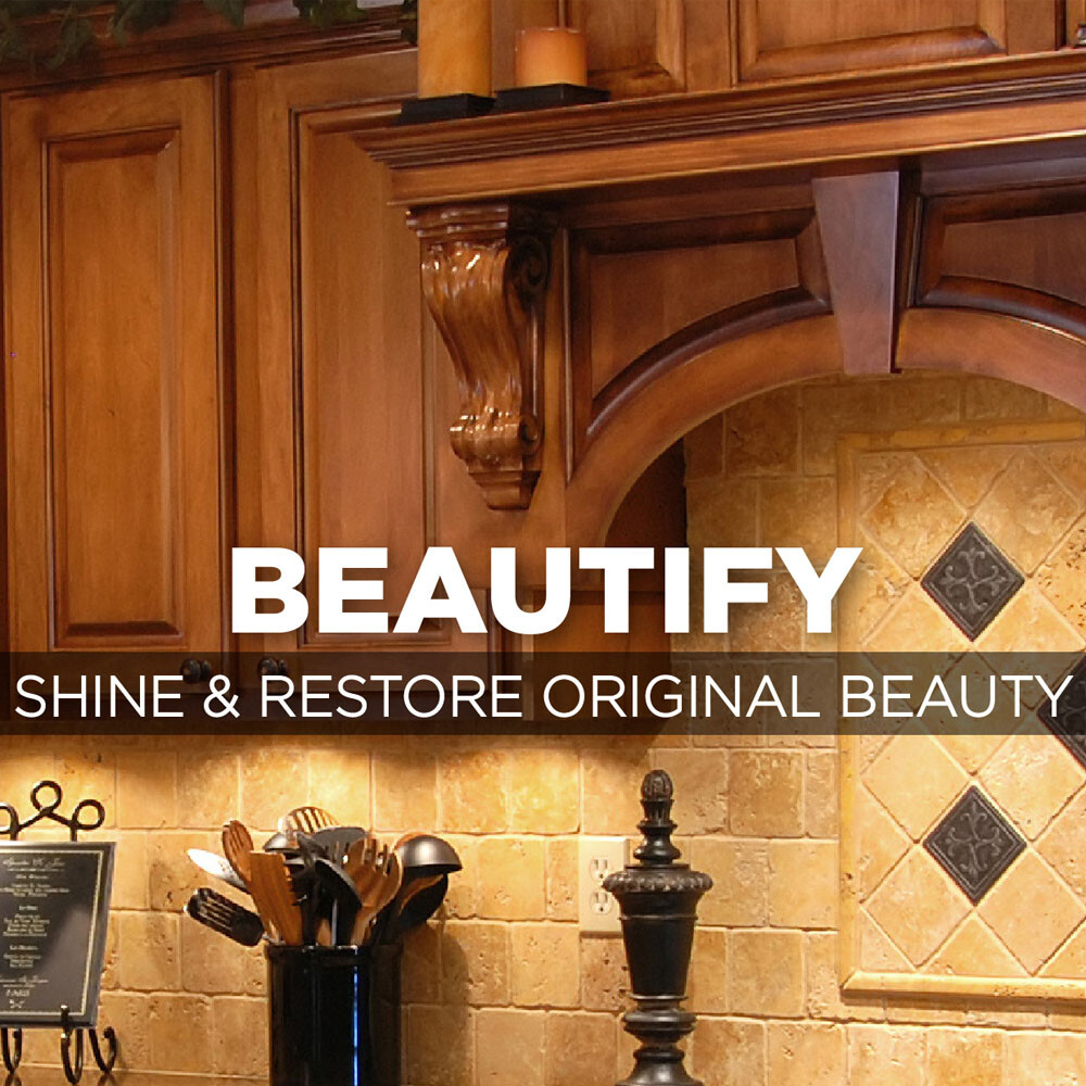 Weiman CABINET & WOOD Furniture Cleans Restores Shine ~ Almond Scent 16oz Spray