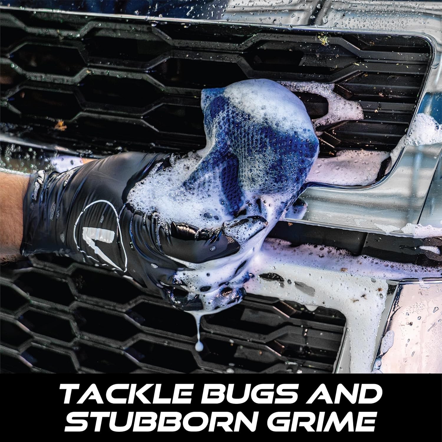 Car Bug Sponge – Mesh Scrubber for Tar & Bug Removal, 4″x6″, 1pc