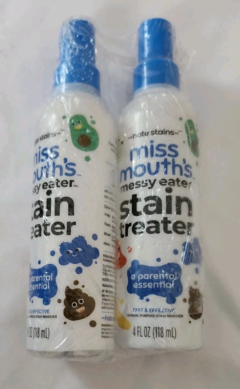 2 Pack- New The Hate Stains Miss Mouth’s Messy Eater Stain Treater – 4oz