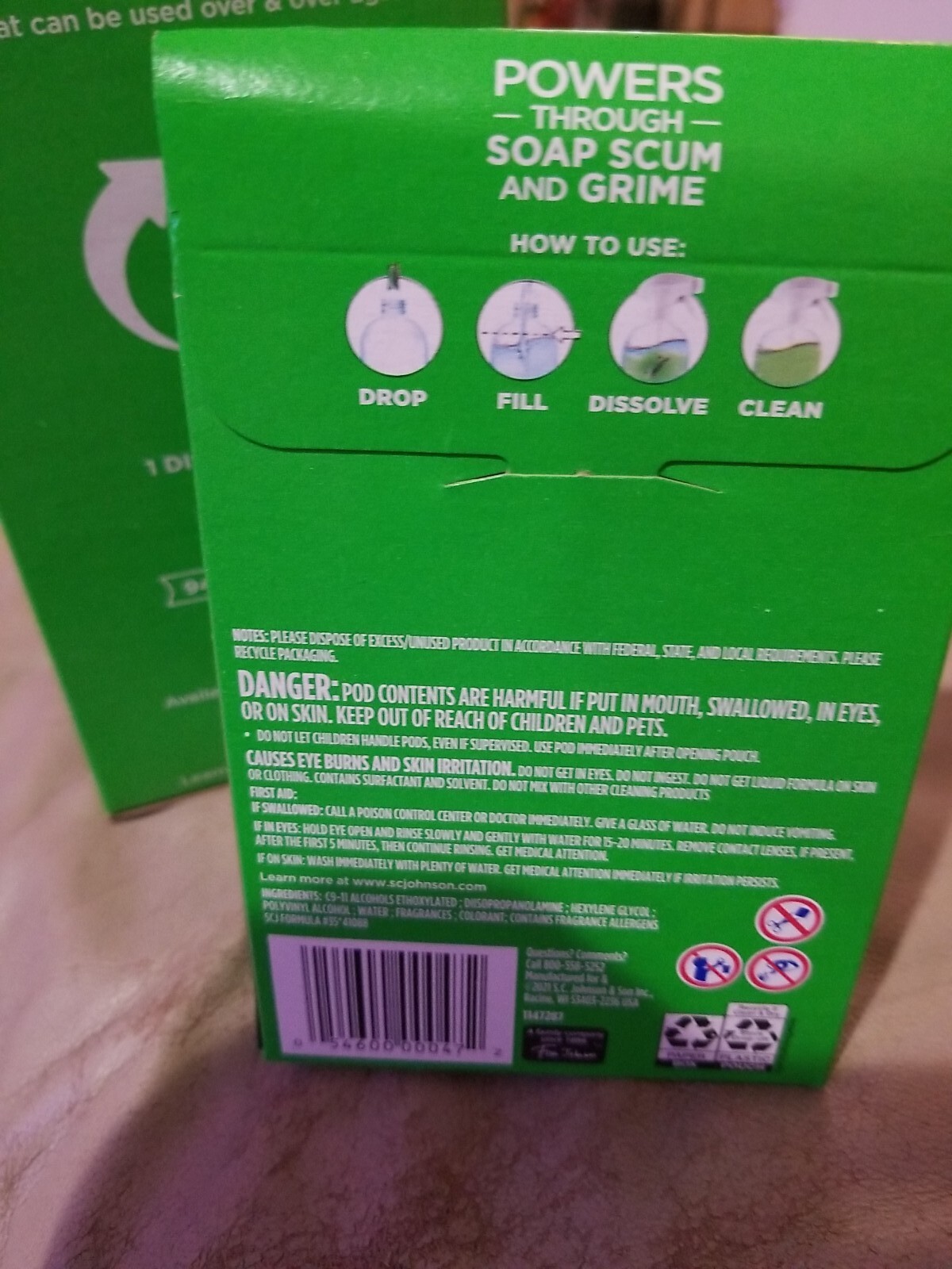 New SCRUBBING BUBBLES DISSOLVE CONCENTRATED POD Bottle & BATHROOM REFILLS 1 BOX