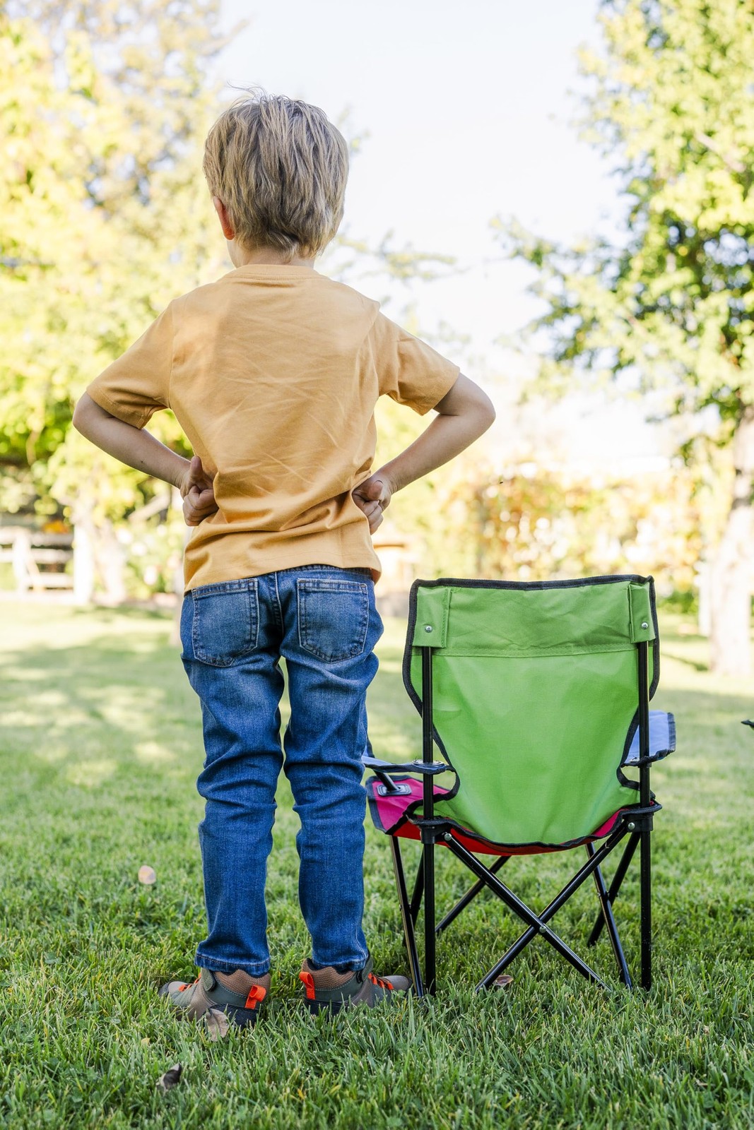Pacific Play Tents – Kids Folding Chair, 100 lbs. Weight Capacity TriColor