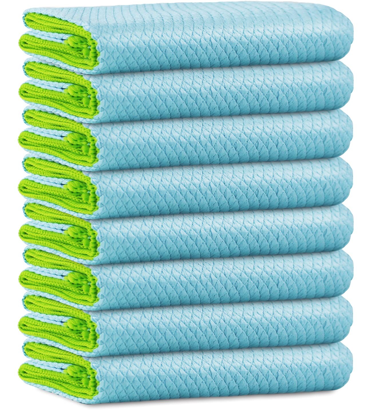 Ekedalen Microfiber Cleaning Cloth 12 x 16 Inch, Light Blue, 12 X 16 Inch