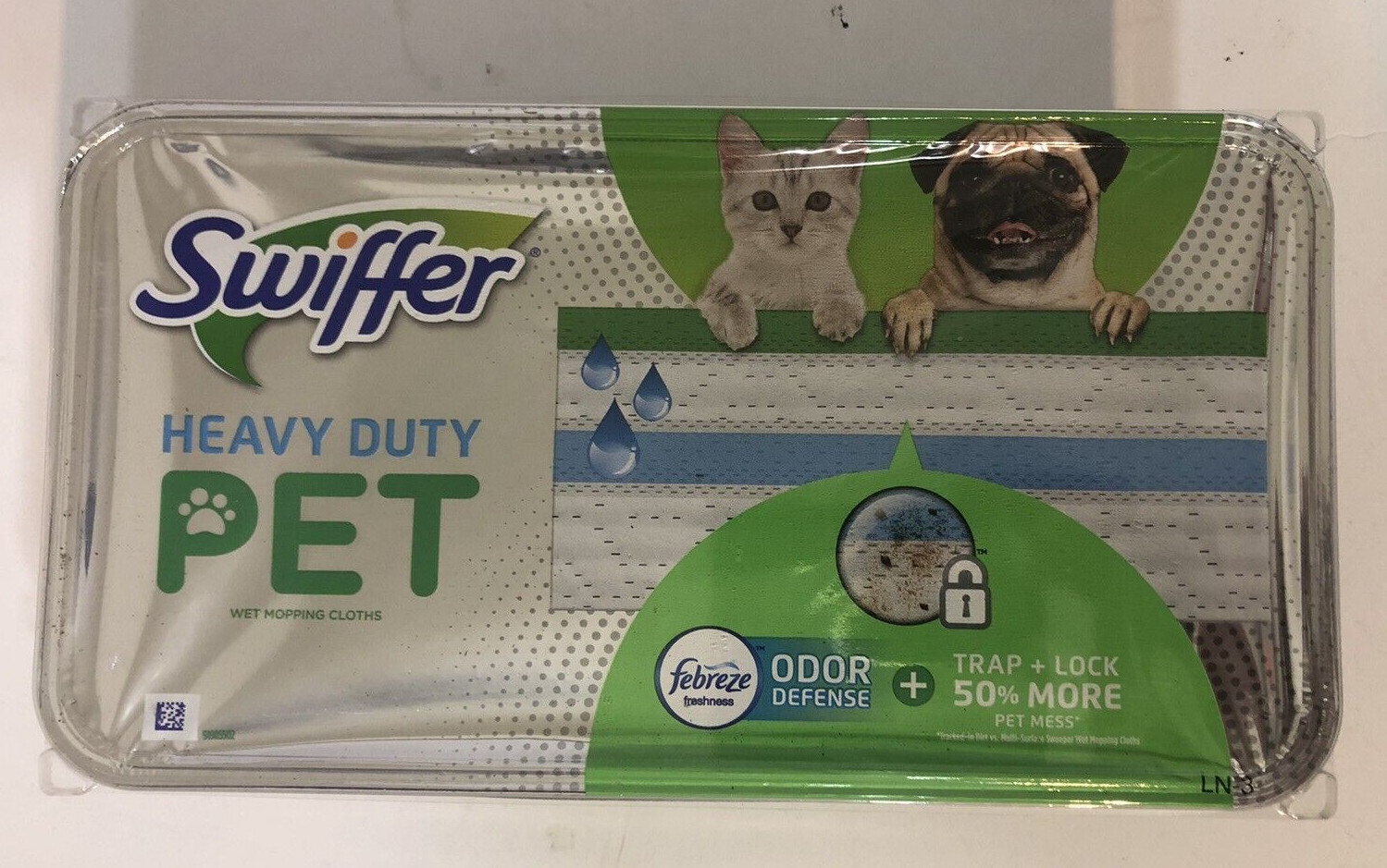 Swiffer HEAVY DUTY PET Wet Mopping Cloth Pad Refills ~Febreze Fresh Odor Defense