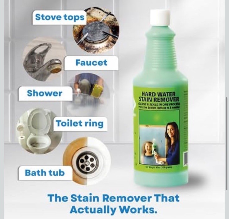 2 Bio-Clean Hard Water Stain Remover 20.3 oz New Unused Damaged Labels & Lids