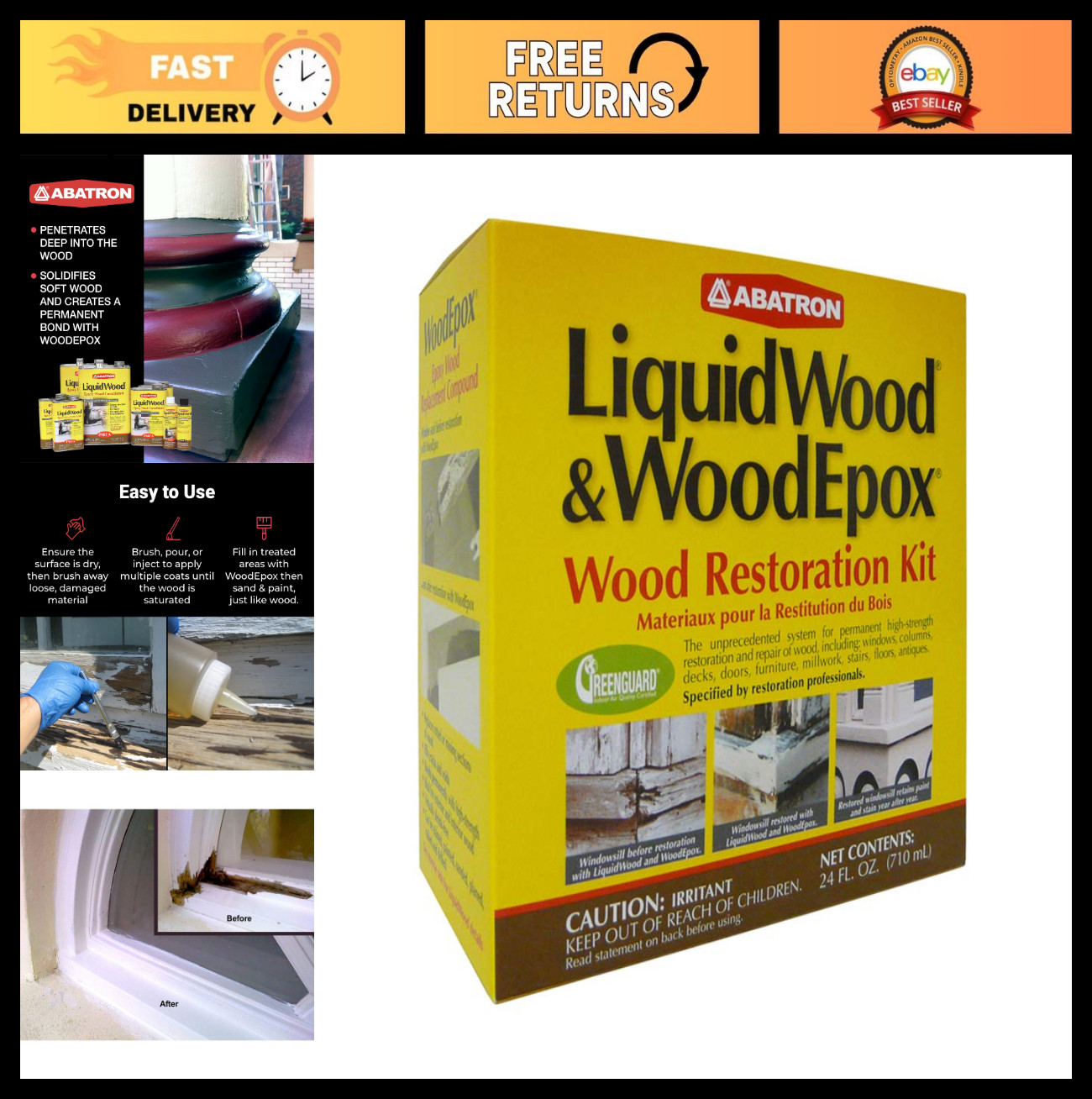 Restoration Kit 24oz – All-in-One Cleaner, Restorer & Protectant for Wood & More