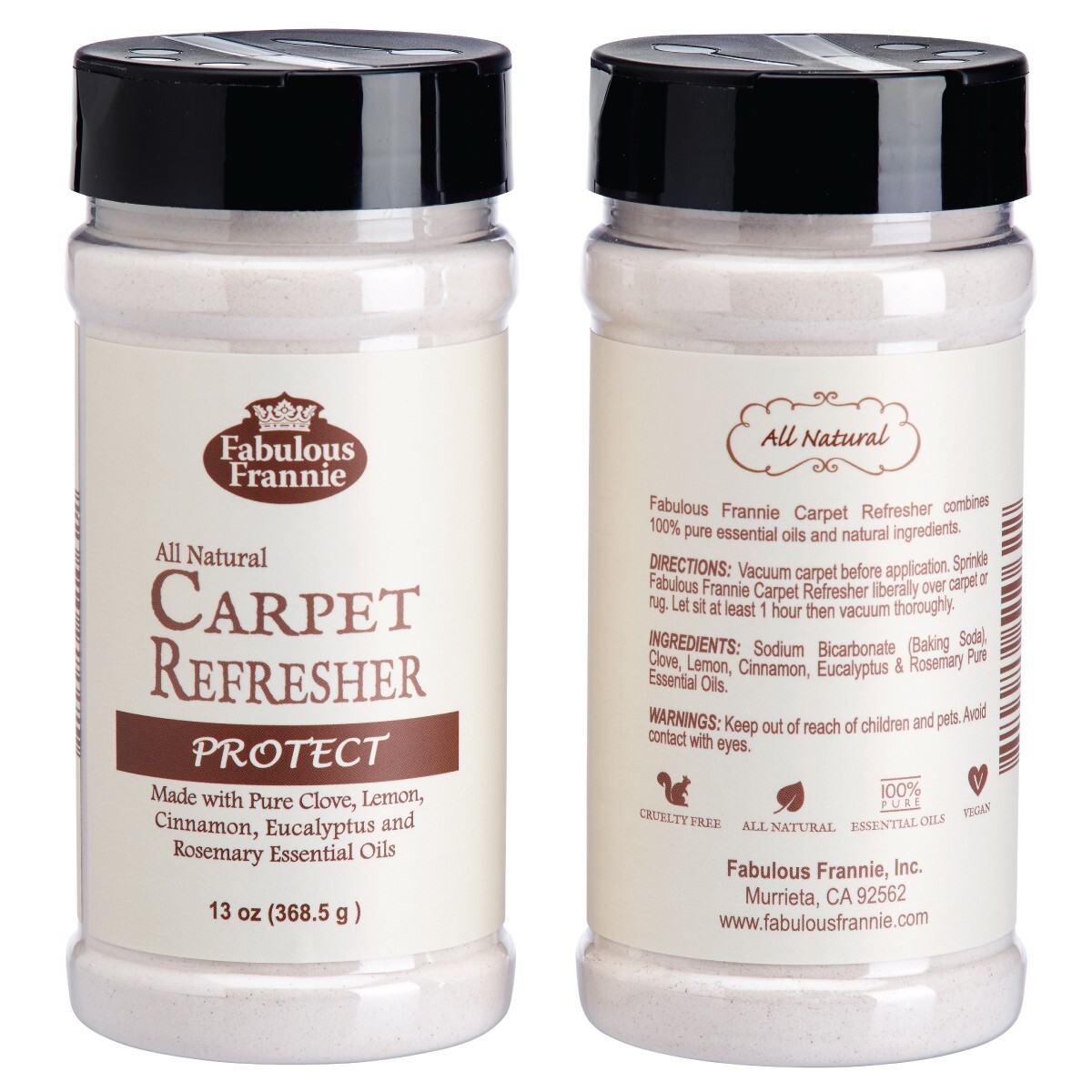 Fabulous Frannie Protect Natural Carpet Deodorizer 13oz B3G1, Free Ship Any 2+