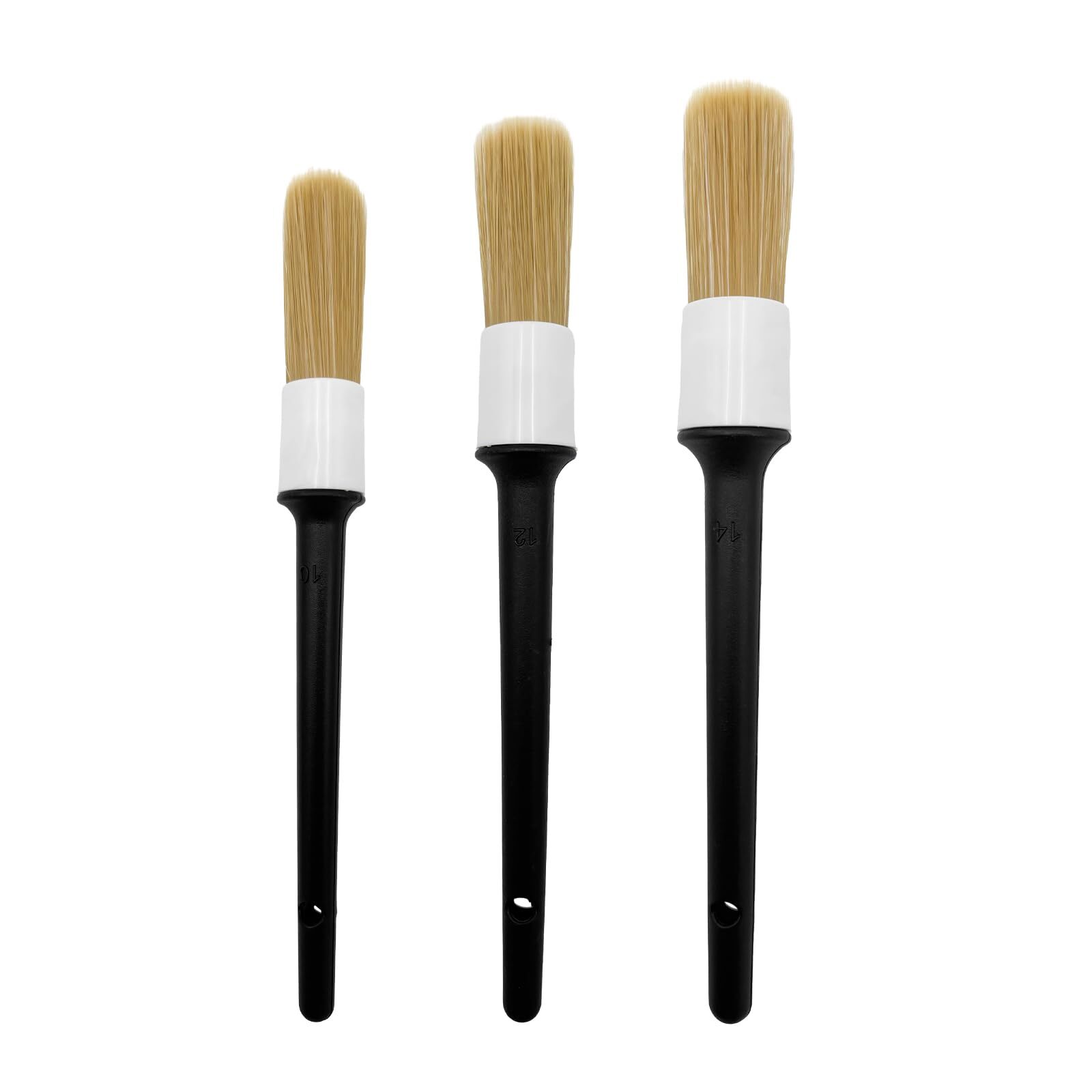 3 Pcs Car Detailing Brush Set Wheel Brush for Car Interior Exterior Dashboard