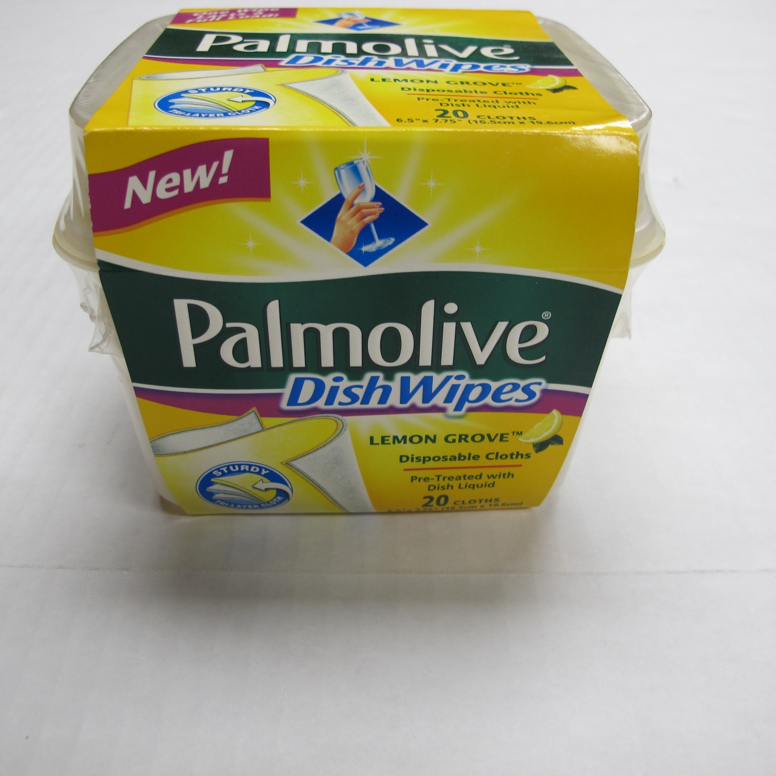 Palmolive Dish Wipes Lemon Grove Pretreated Disposable Cloths Discontinued 20 Ct