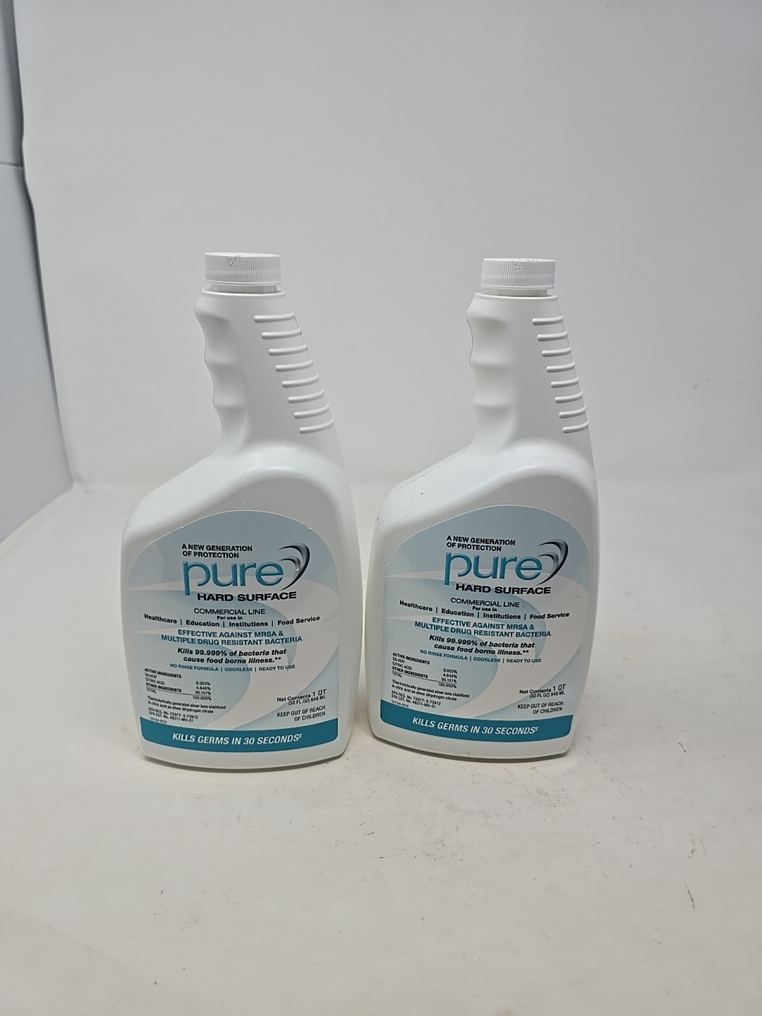 2- PURE Hard Surface Commercial line ,each 32 oz