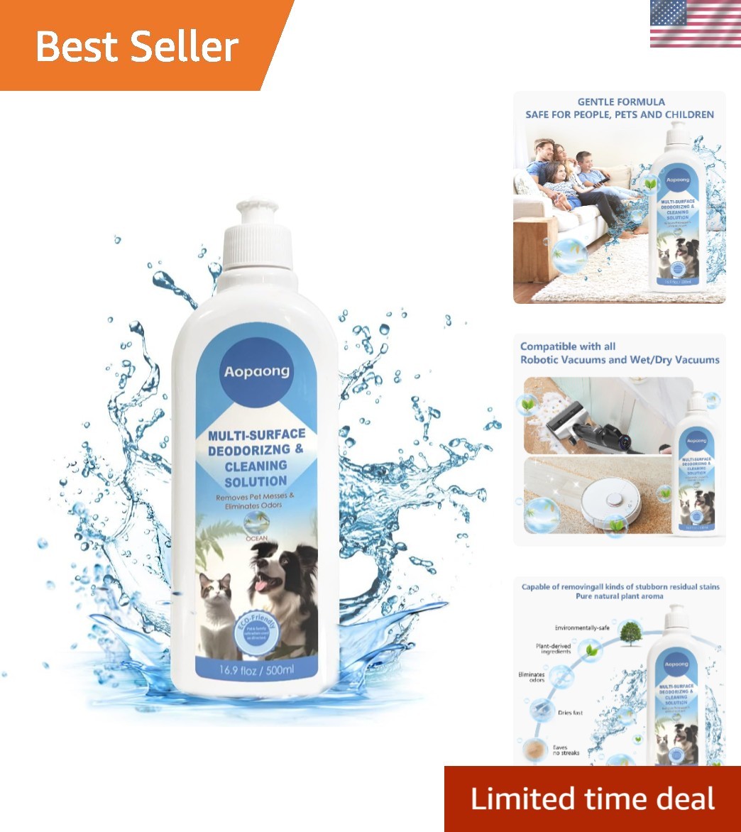 Eco-Friendly Multi-Surface Floor Cleaning Solution with Ocean Scent – 16.9Fl Oz