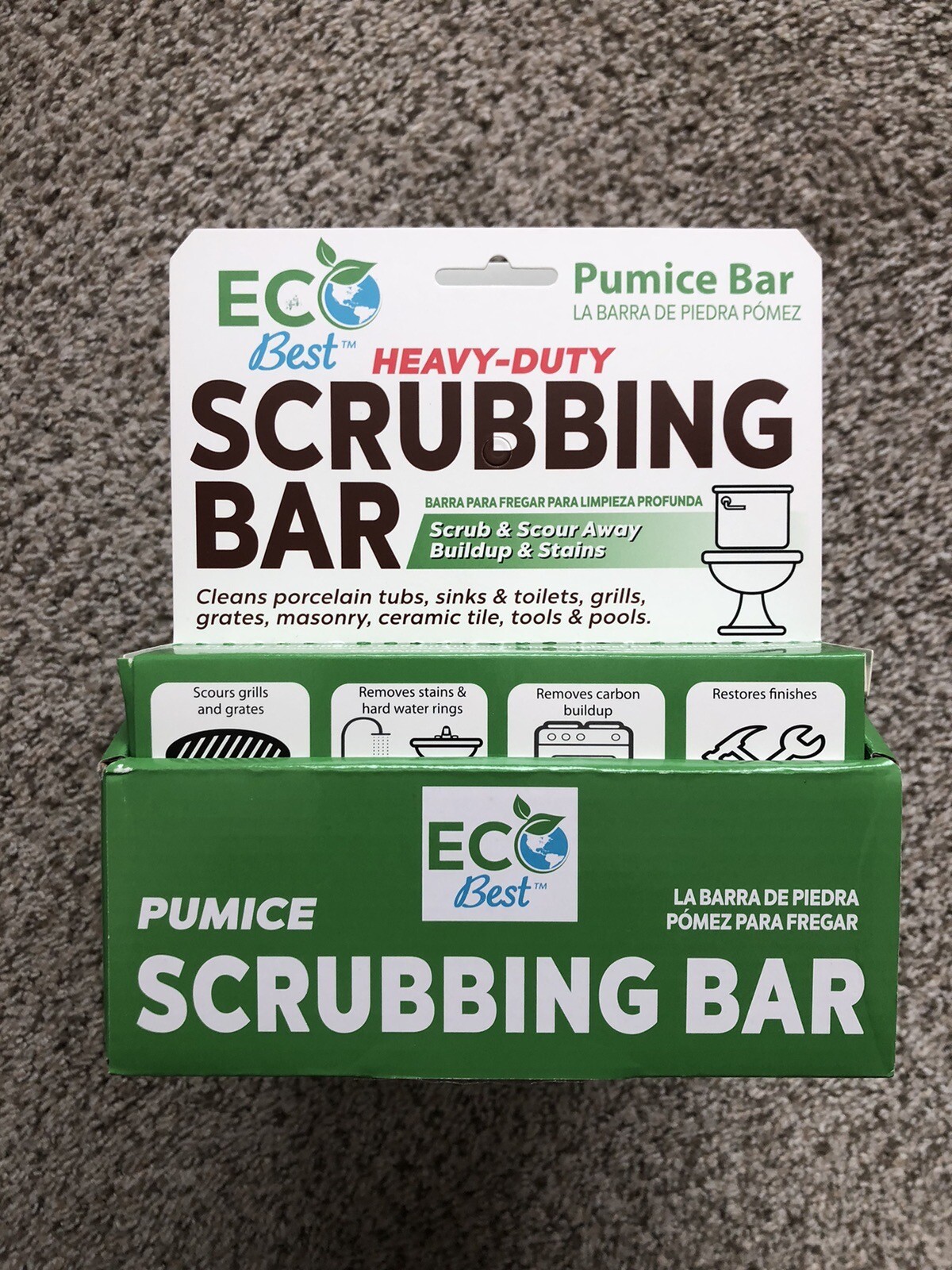 12 pack PUMICE heavy duty SCOURING STICK BAR for cleaning toilets