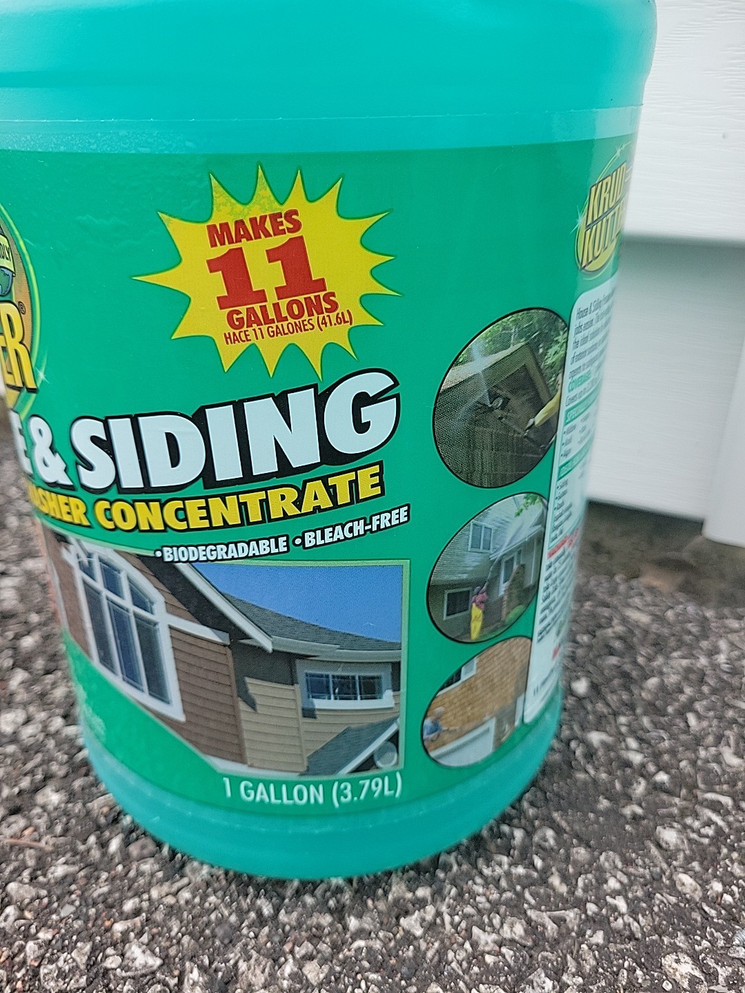 Krud Kutter House & Siding Cleaner Pressure Washer 1 Gallon Makes 11 Gallons